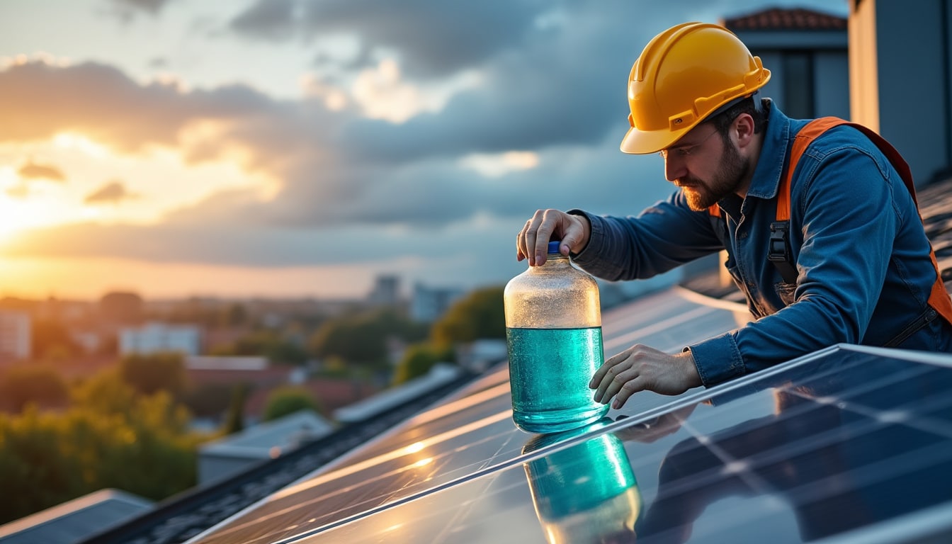 Illustration: Pourquoi utiliser du glycol dans le fluide caloporteur des panneaux solaires ?