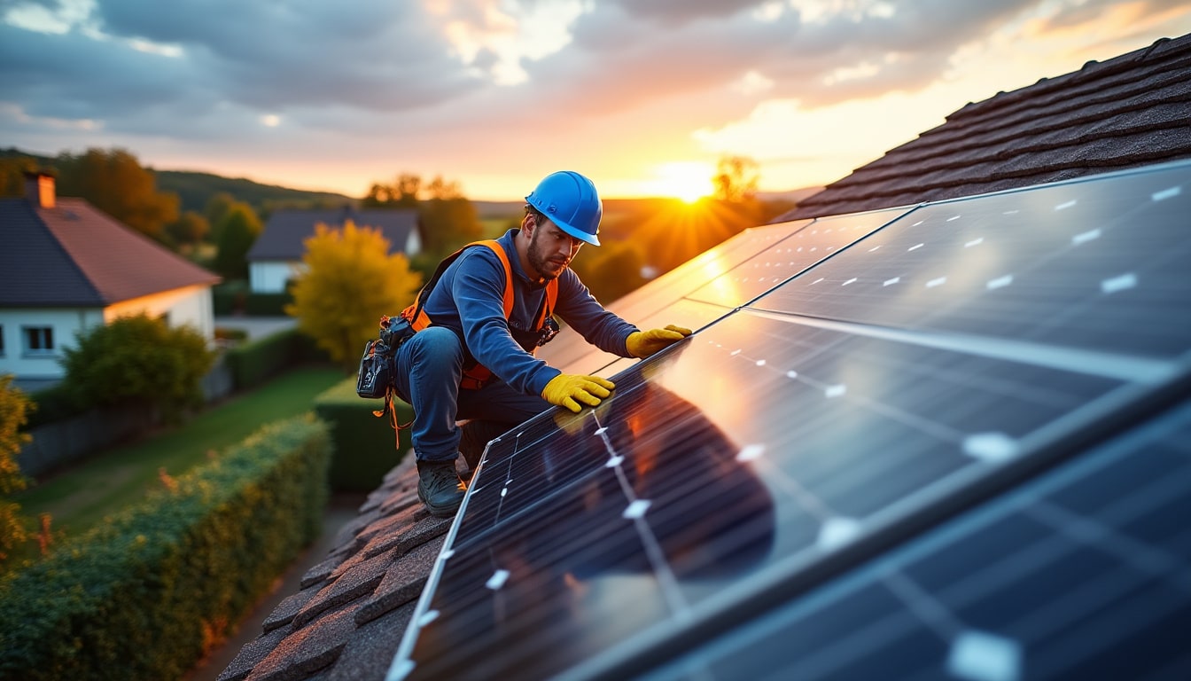 Illustration: Pourquoi faire appel à un installateur de panneaux photovoltaïques à Andrézieux ?
