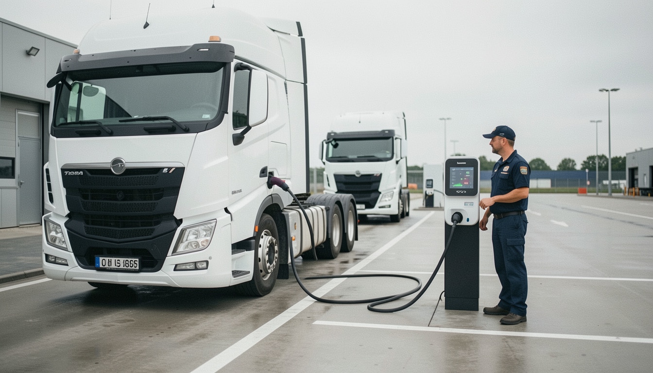 Recharge des camions électriques et continuité de service