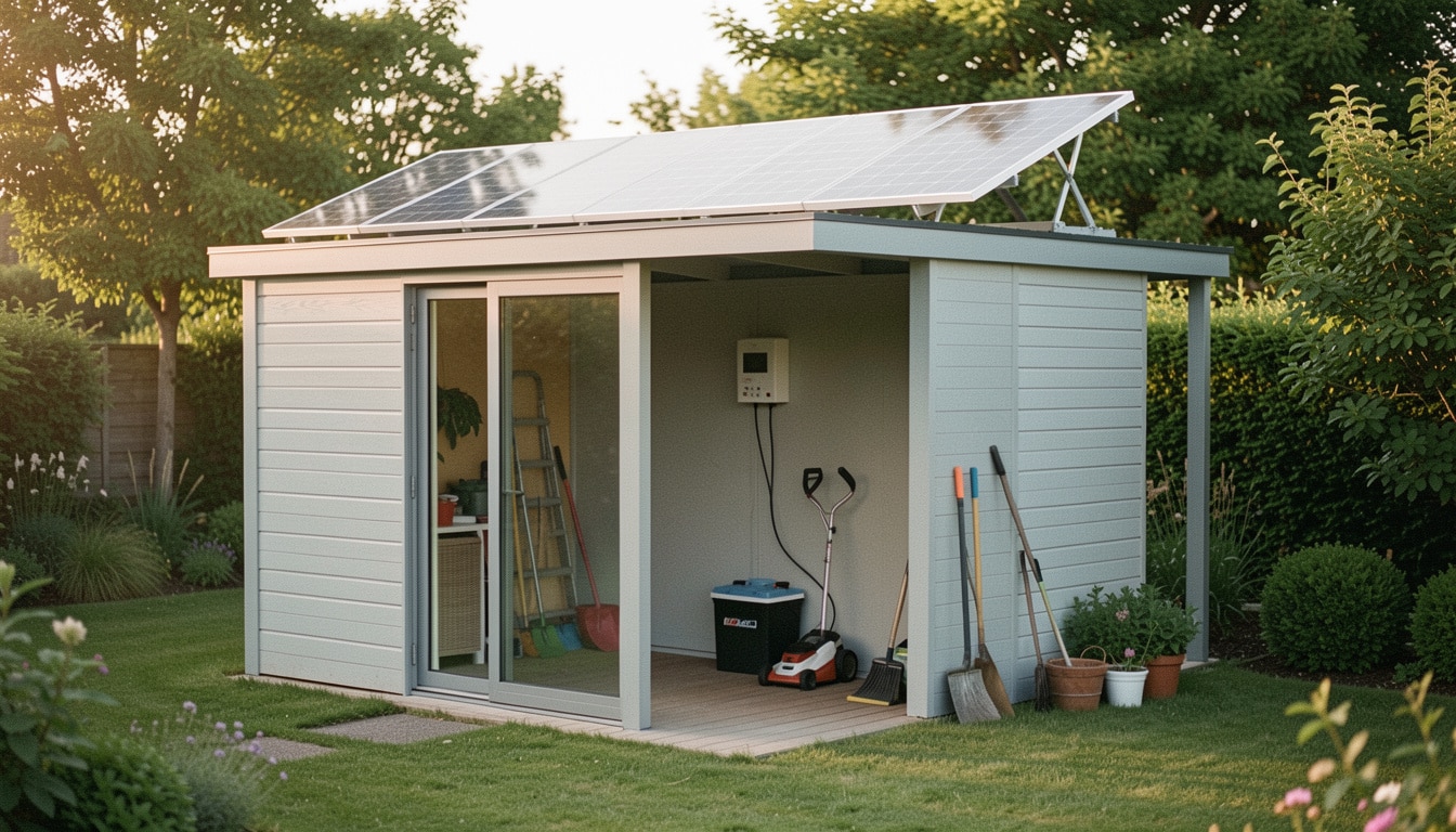 Quel panneau solaire choisir pour un abri de jardin